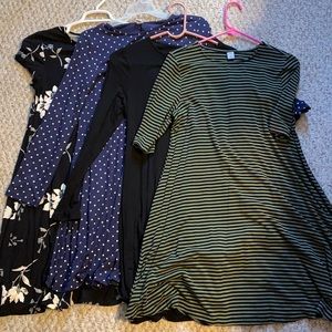 Set of 4 Old Navy Swing Dresses